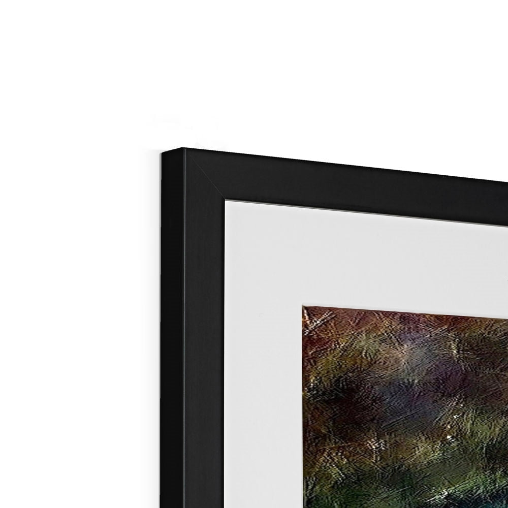 Black Matte Frame with Diving Off Porto Venere Abstract Art Print