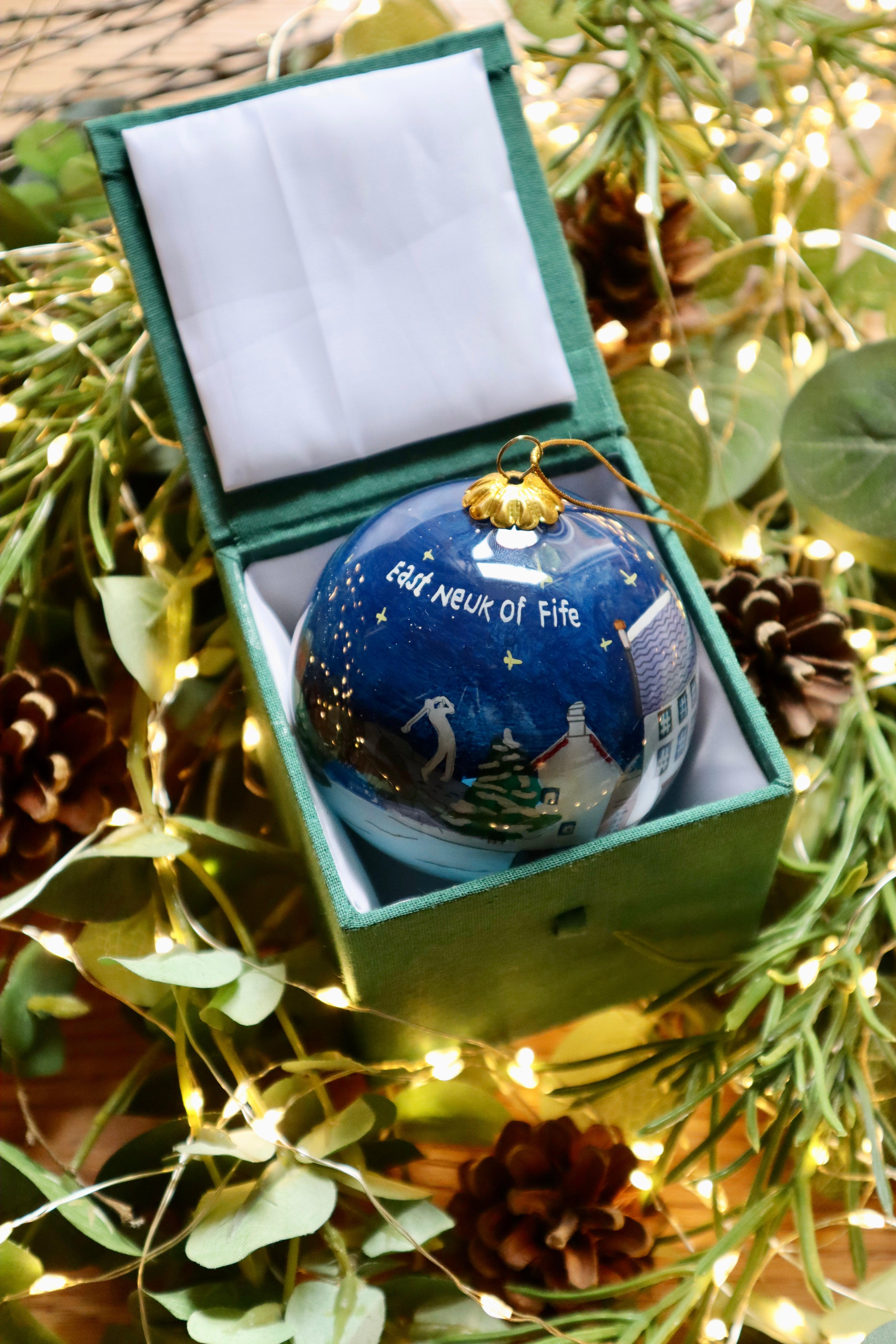 East Neuk of Fife | Scottish Christmas Decoration Bauble