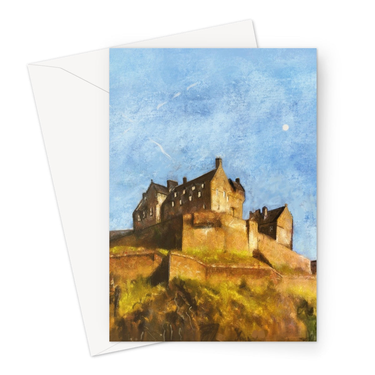 Edinburgh Castle Greeting Card Design