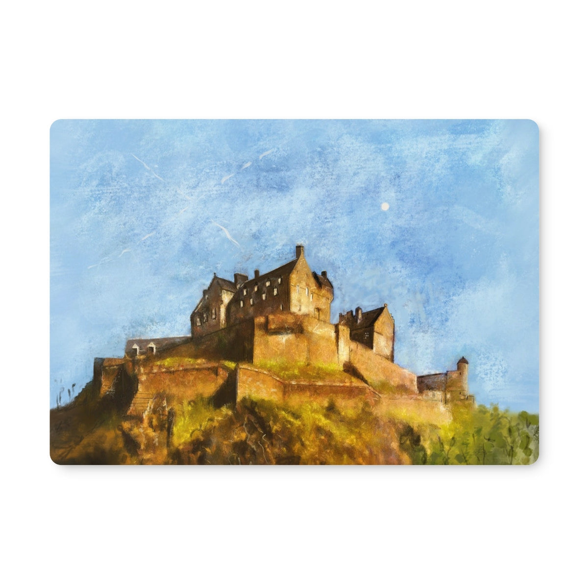 Edinburgh Castle magnet on placemat