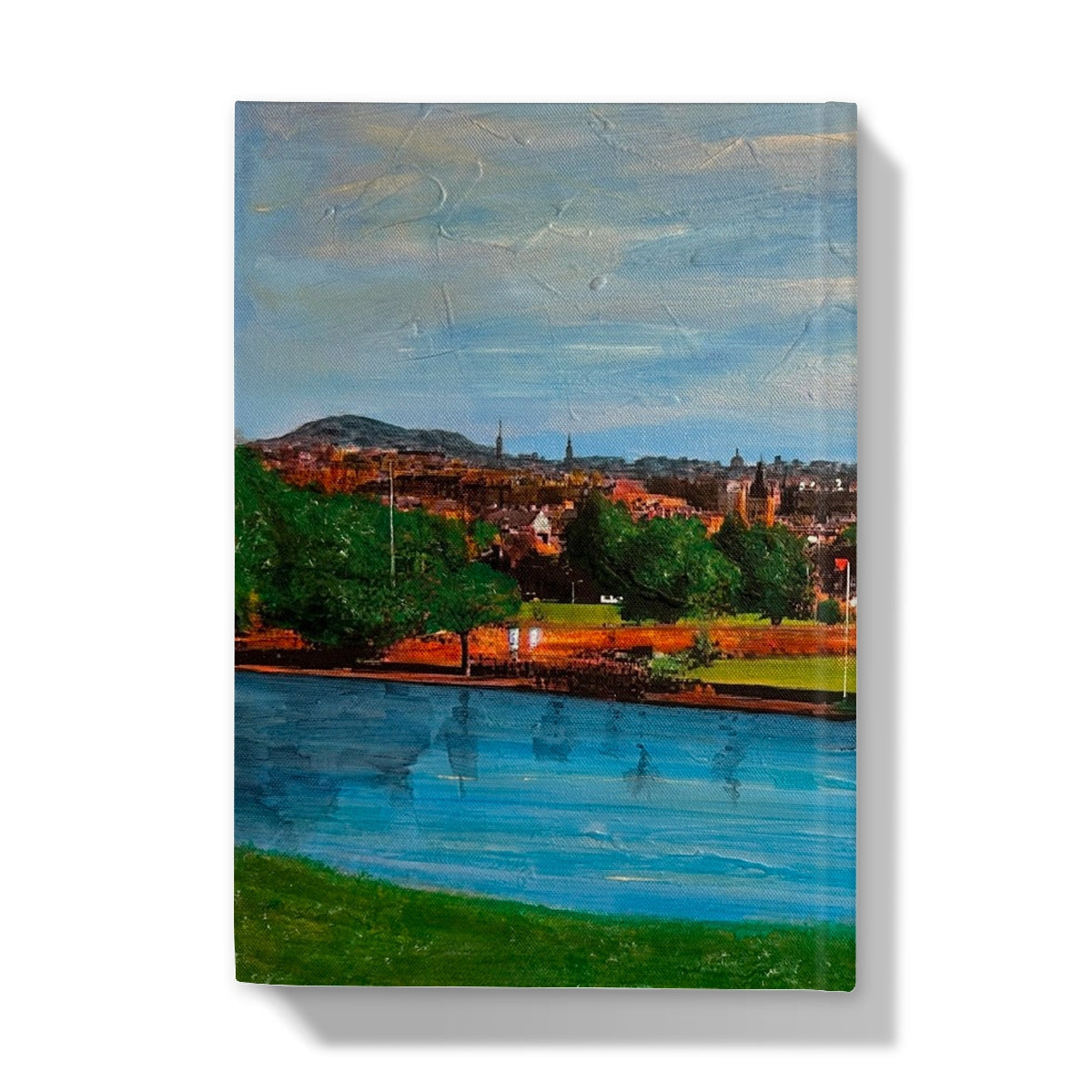 Vibrant Edinburgh from Inverleith landscape journal cover painting