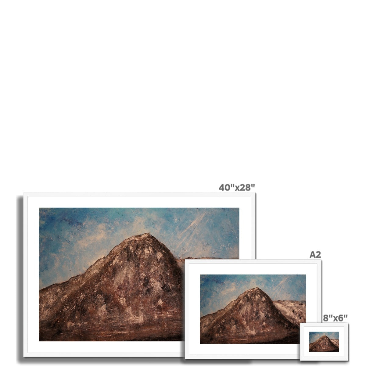 The Eiger Art Prints: rugged mountain peak in framed artwork