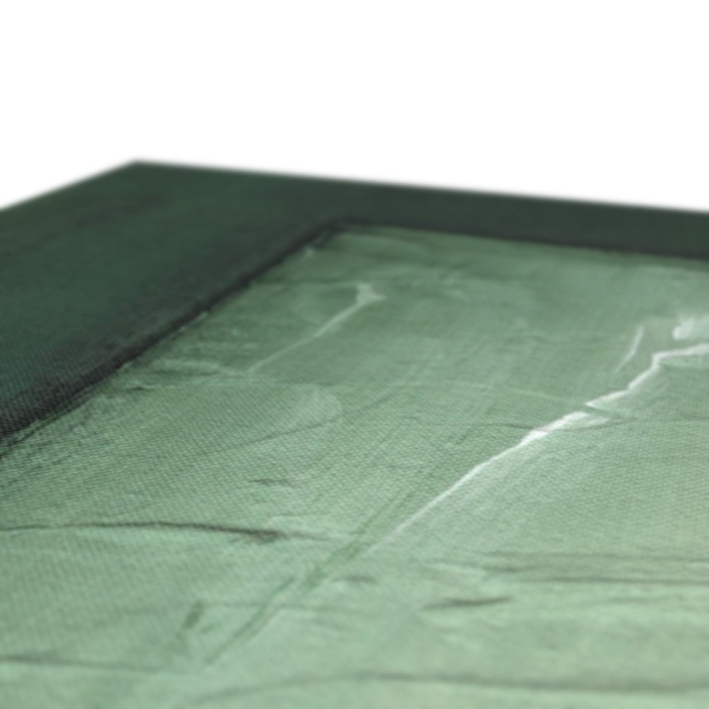 Emerald Window Canvas with green marbled texture and dark border