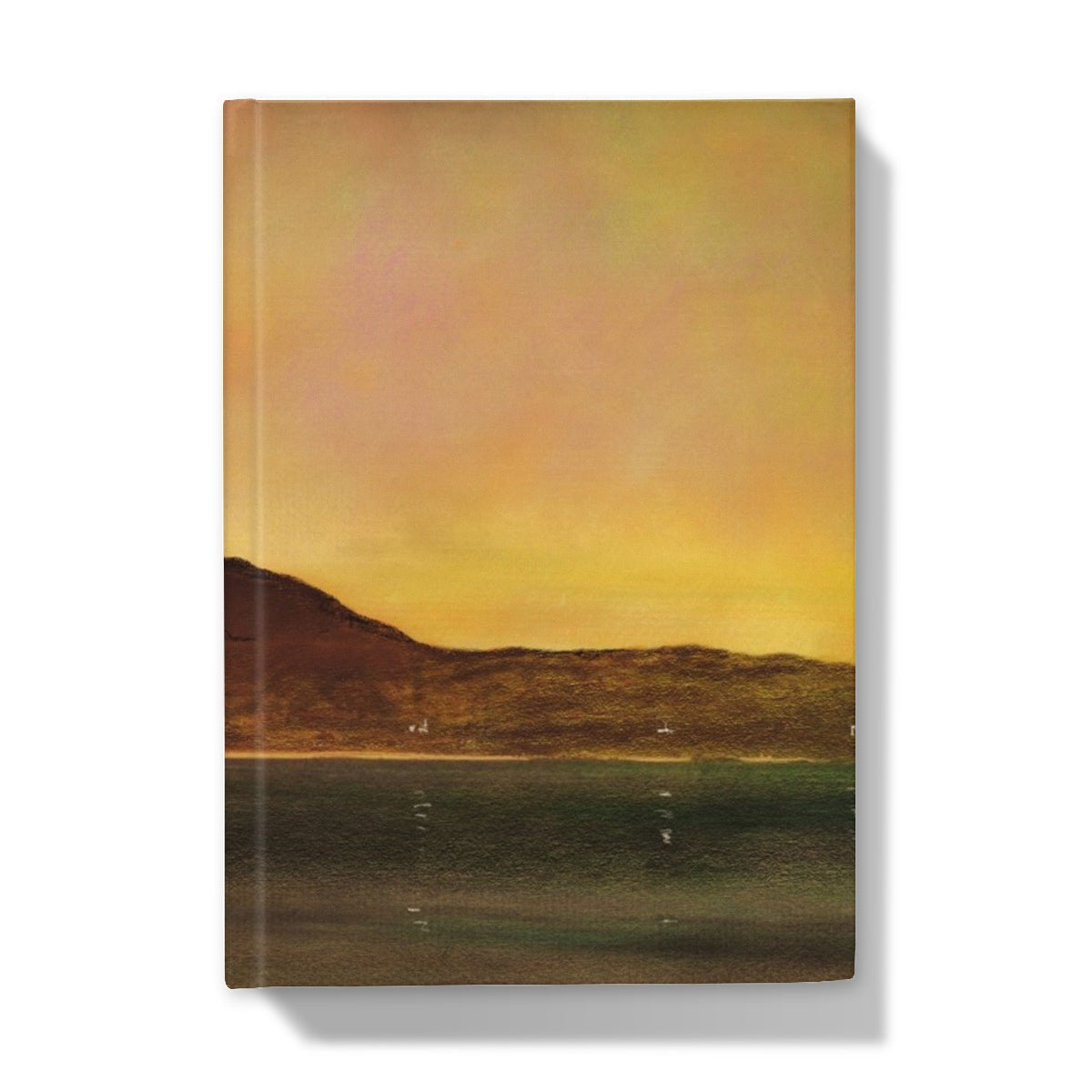 Canvas print of sunset over mountains on Eriskay Dusk journal