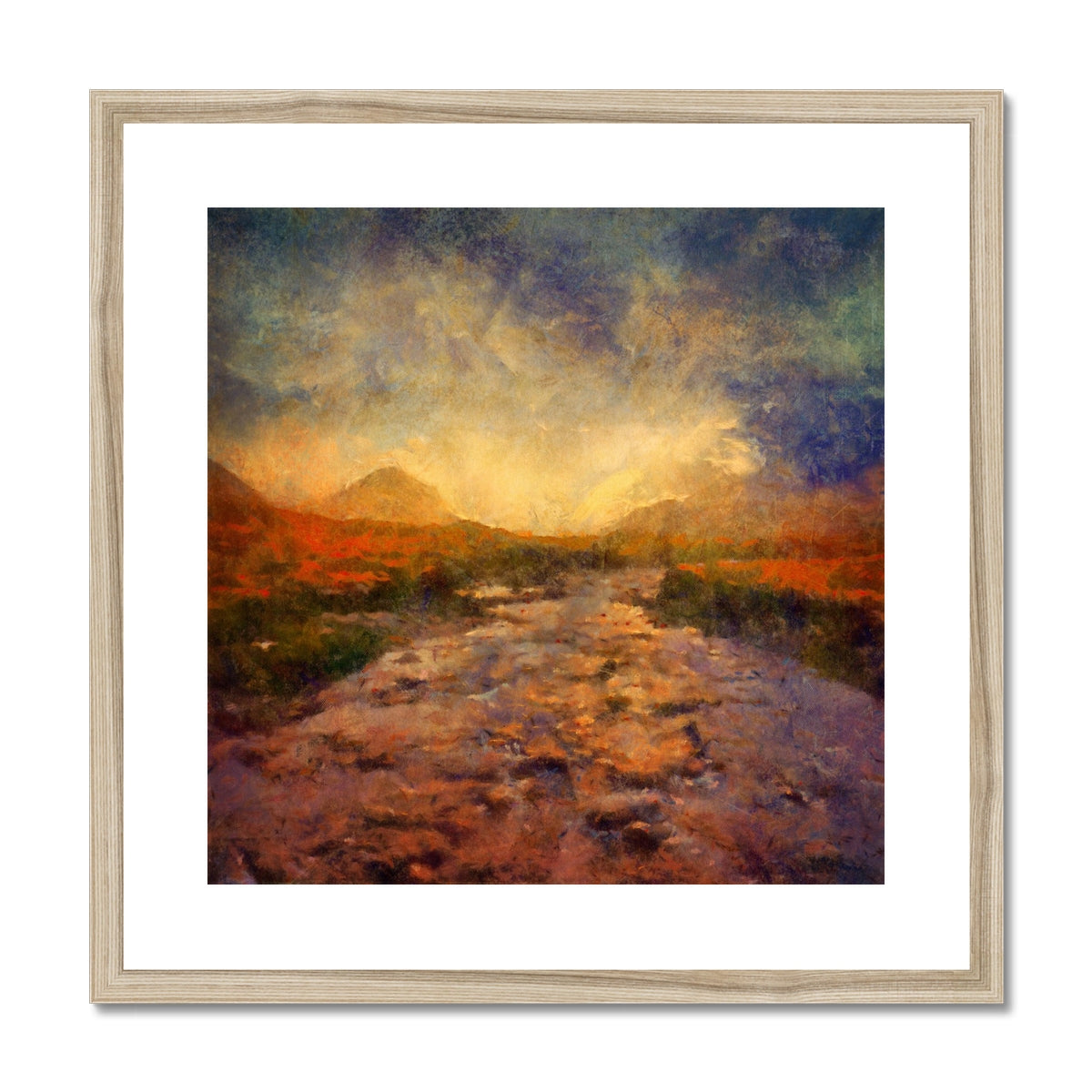 Brooding Sligachan impressionistic landscape art print