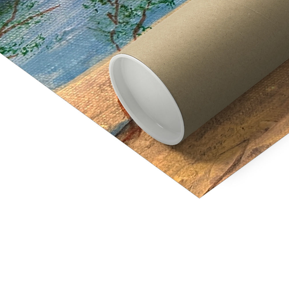 Firkin Point Loch Lomond artist proof print in brown tube