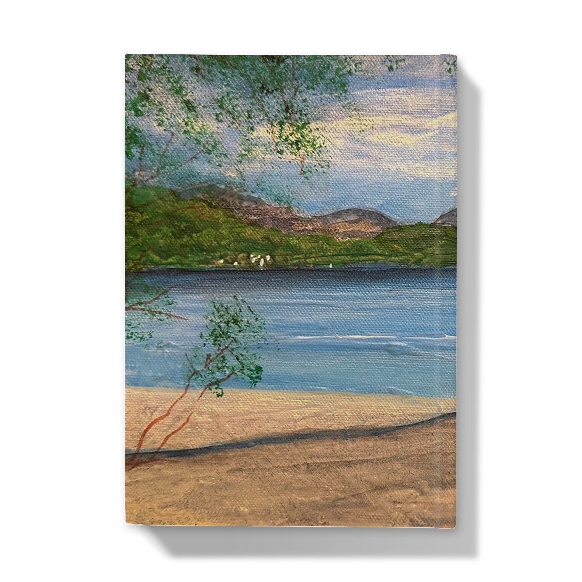 Firkin Point Loch Lomond journal with beach canvas print