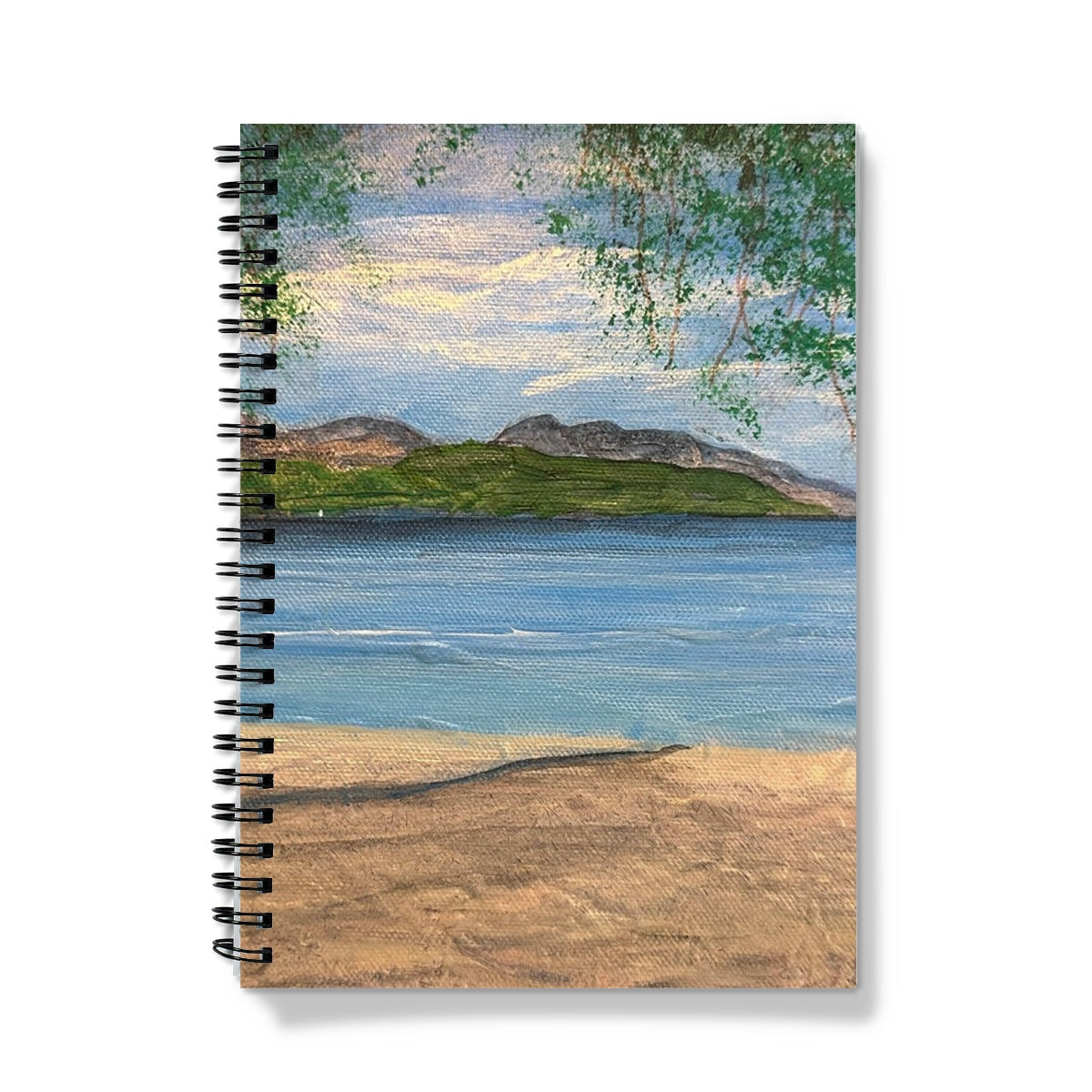 Firkin Point Loch Lomond notebook with beach scene cover