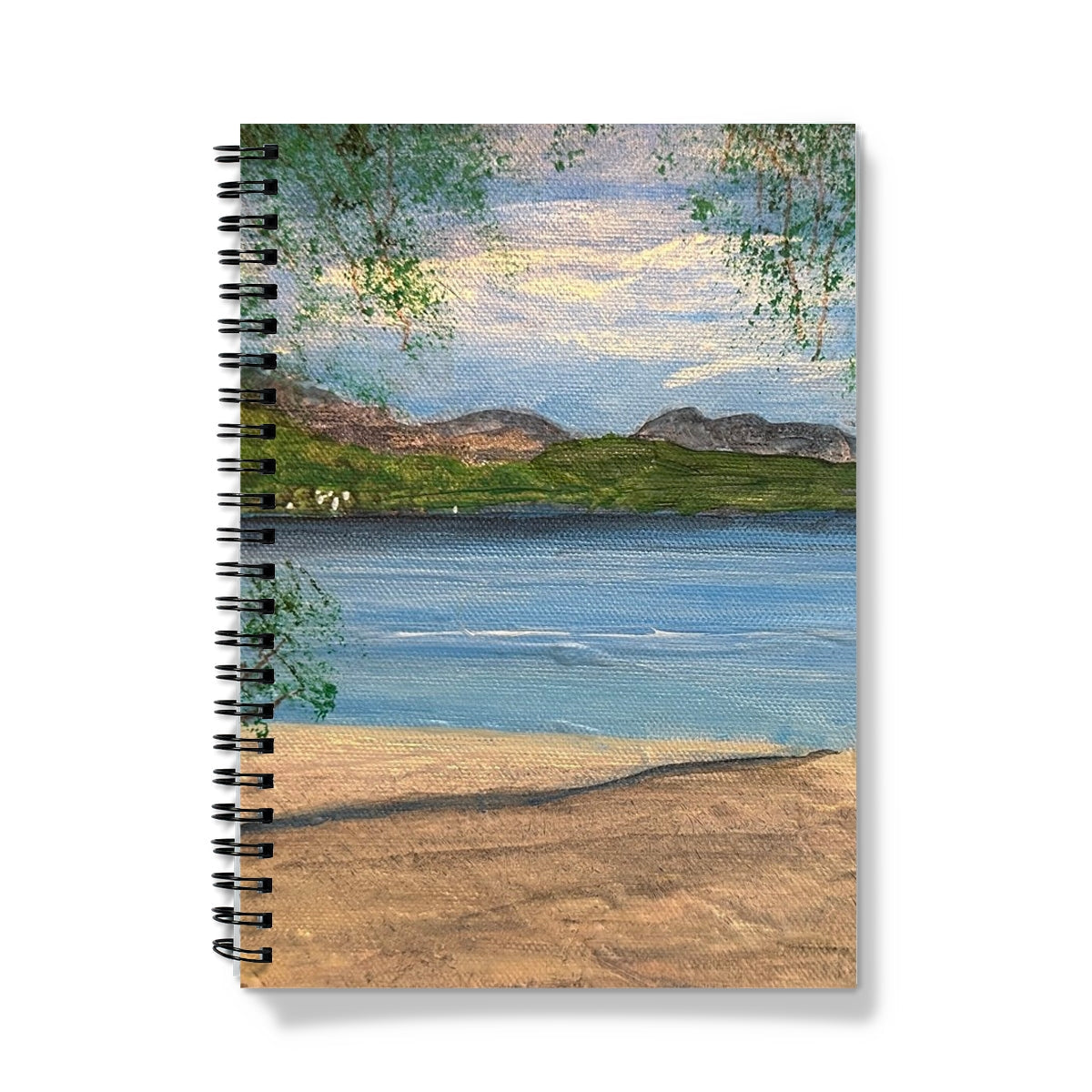 Firkin Point Loch Lomond notebook with beach scene cover
