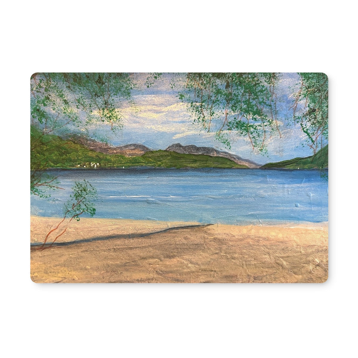 Firkin Point Loch Lomond placemat with beach scene