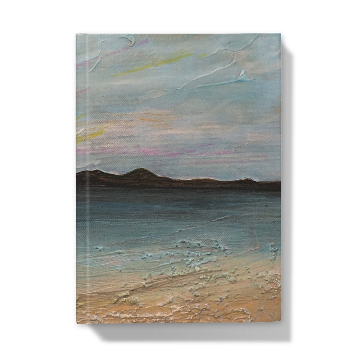 Garrynamoanie Beach South Uist journal with textured beach art print