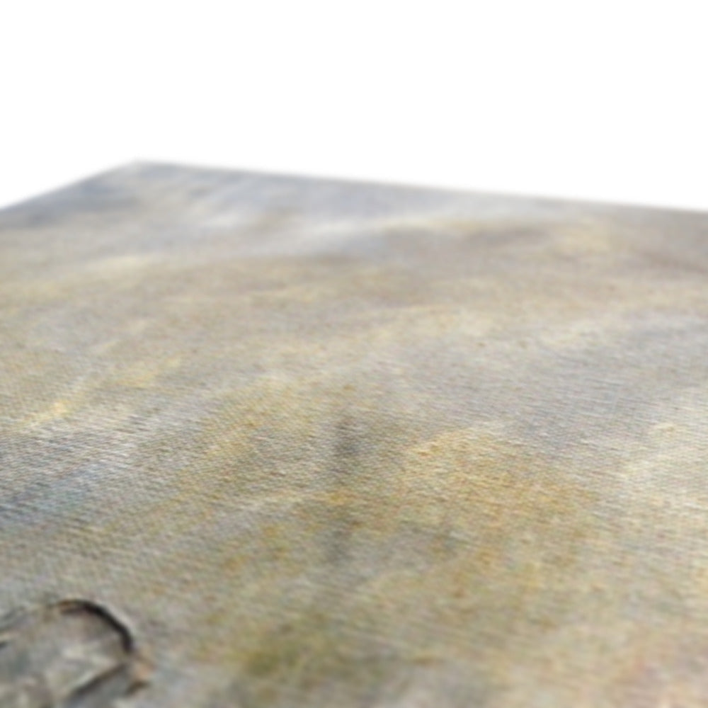 Light brown leather wallet chain with gold accents and textured surface