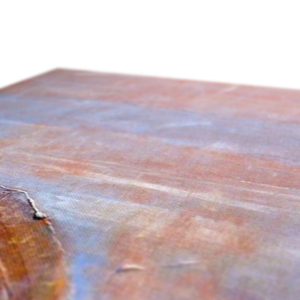 Polished terracotta stone slab in Glasgow Harbour Canvas Prints