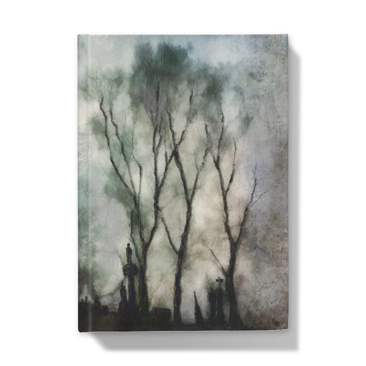 Softcover Glasgow Necropolis Moonlight Hardback Journal with dark atmospheric tree painting