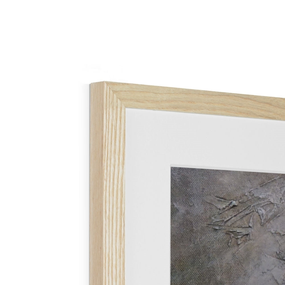 Glen Nevis Moonlight print in light wood frame with white mat