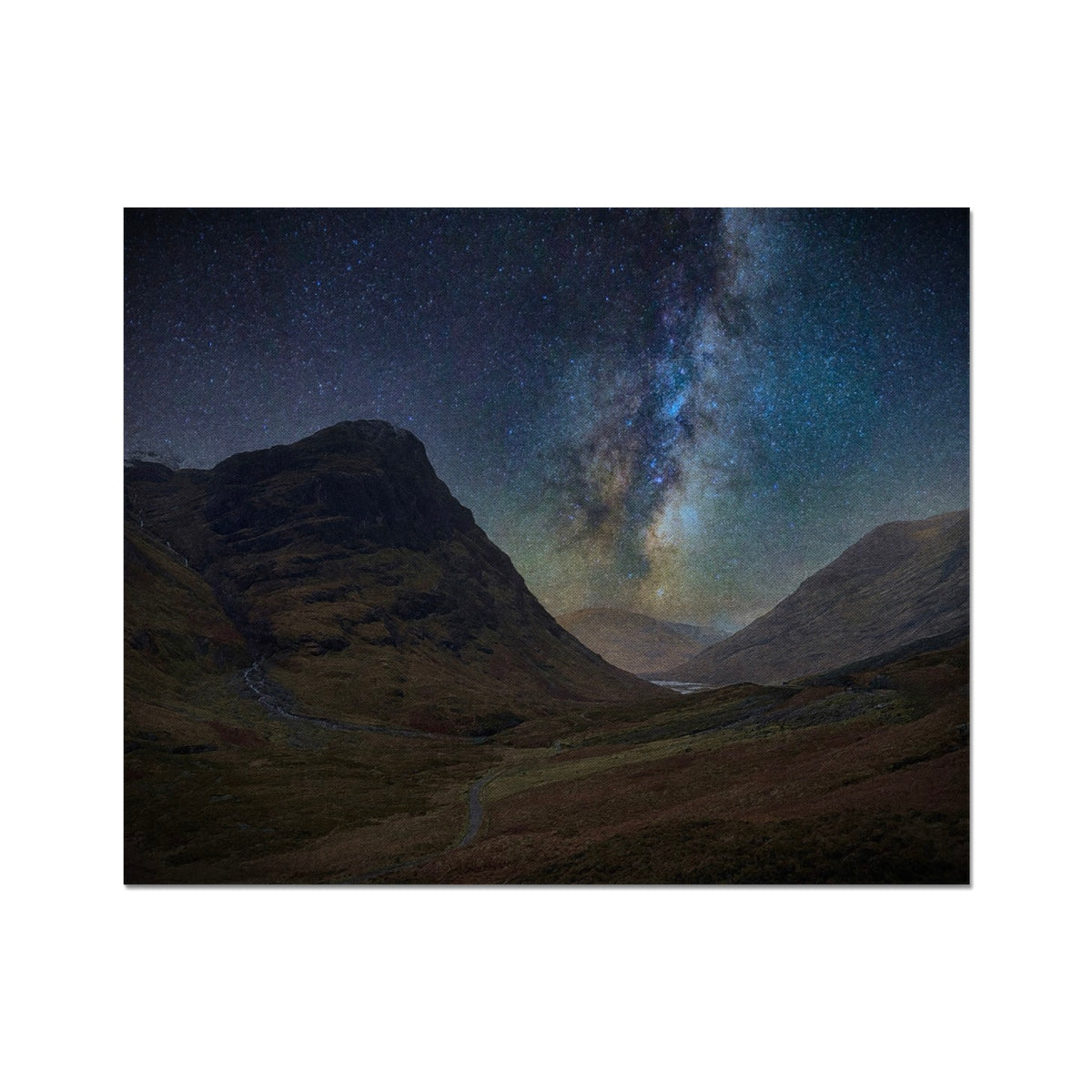 Glencoe Starlight Hahnemuhle German Etching Print of Night Sky with Milky Way