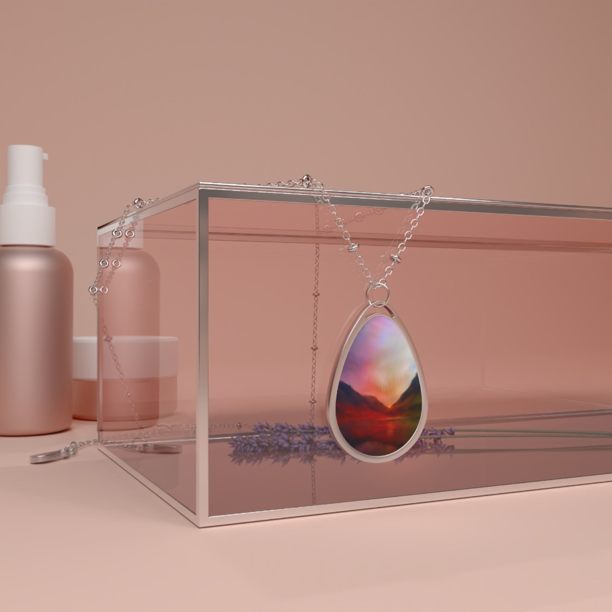 Glencoe Sunset | Scottish Art Jewellery | Necklace - Gallery Scotland - Free Shipping Worldwide