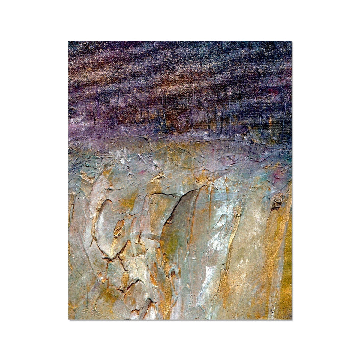 Abstract A Golden Forest print on Hahnemühle German Etching