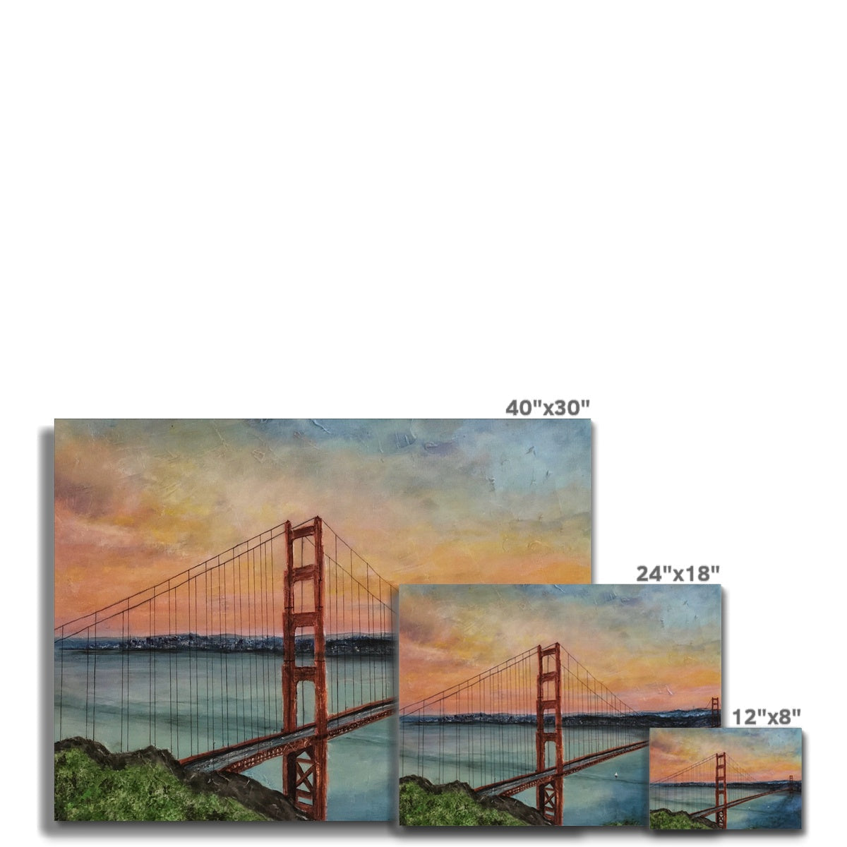 Golden Gate Bridge canvas print artwork