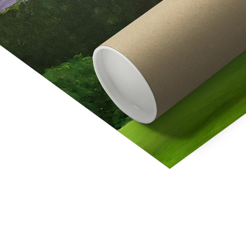 Brown cardboard tube for Gourock Golf Club Tower Hill Artist Proof print