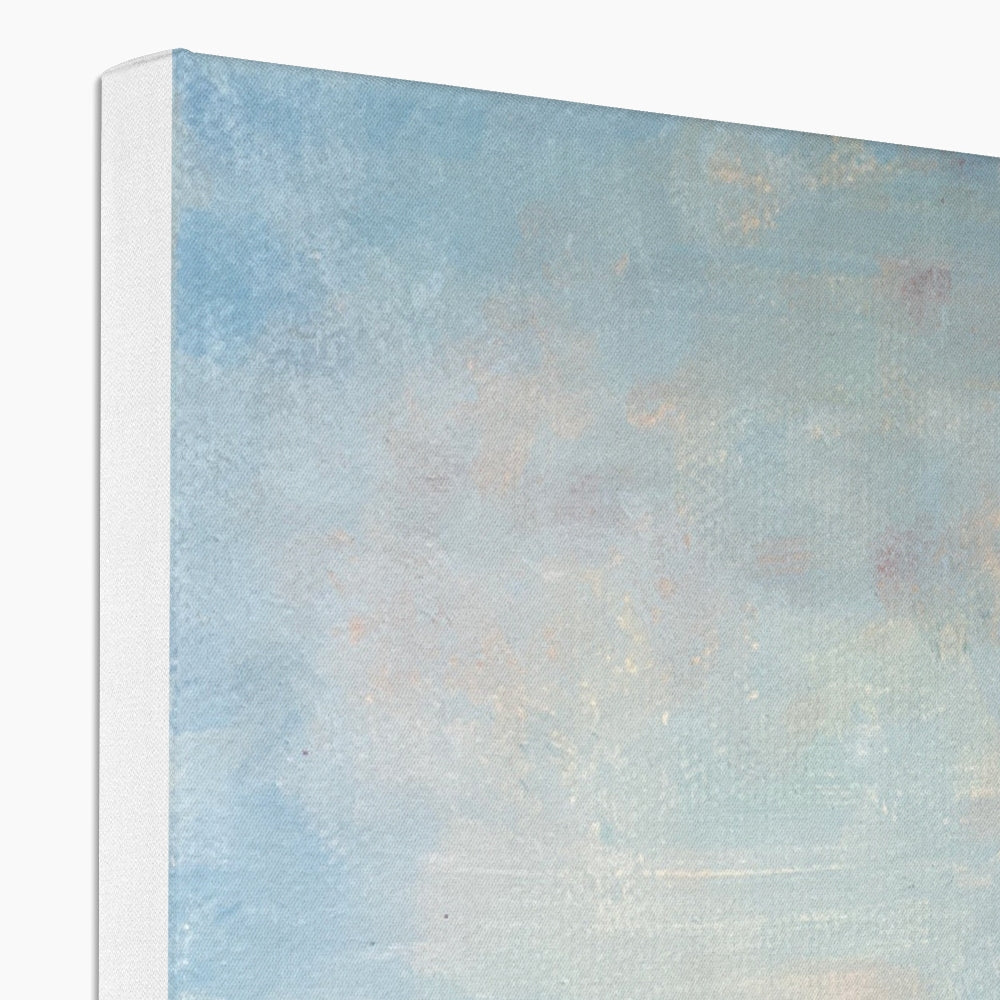 Light blue abstract textured canvas wall art from Harrison Park Edinburgh