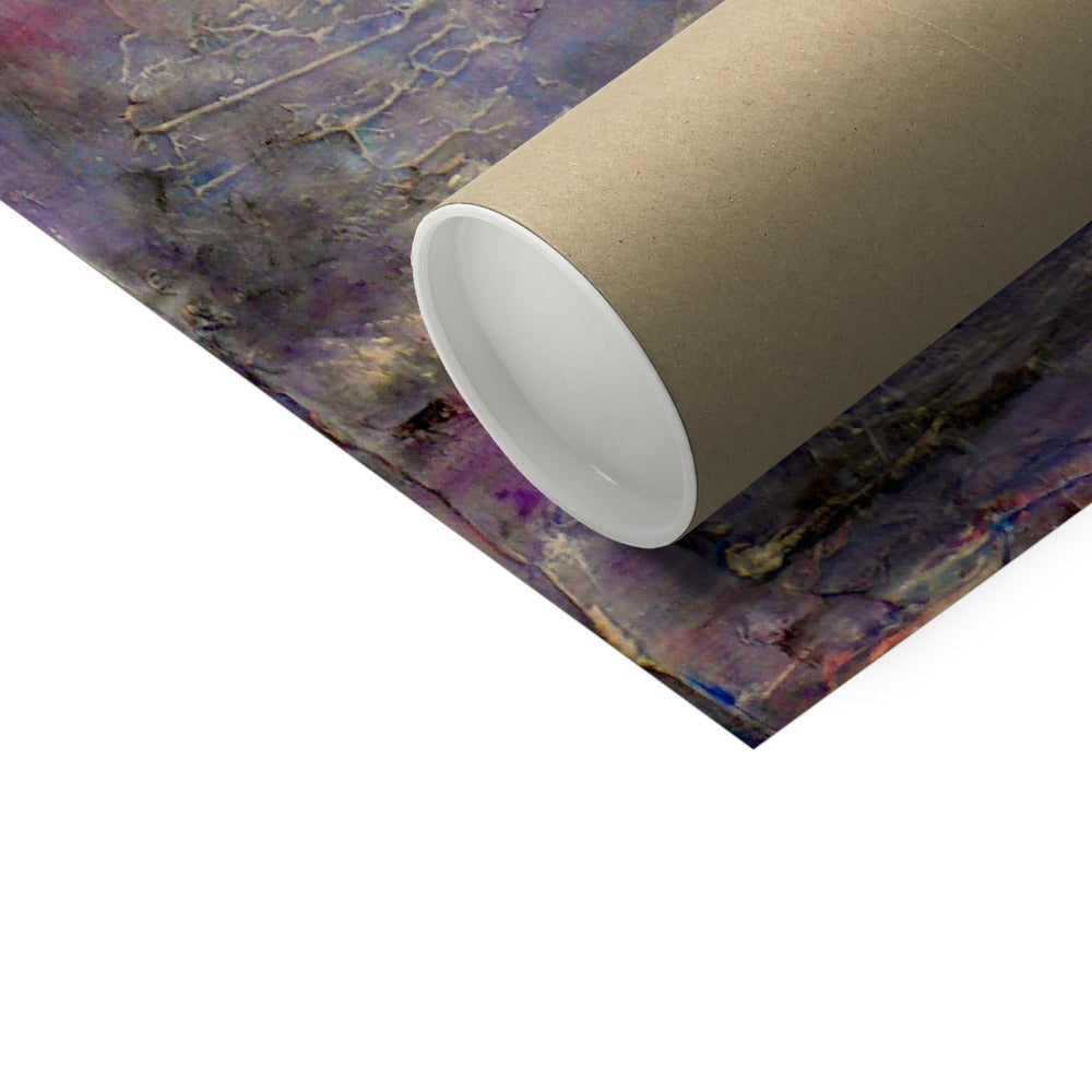 Hidden Valley Snow Artist Proof print in brown tube with purple wrap