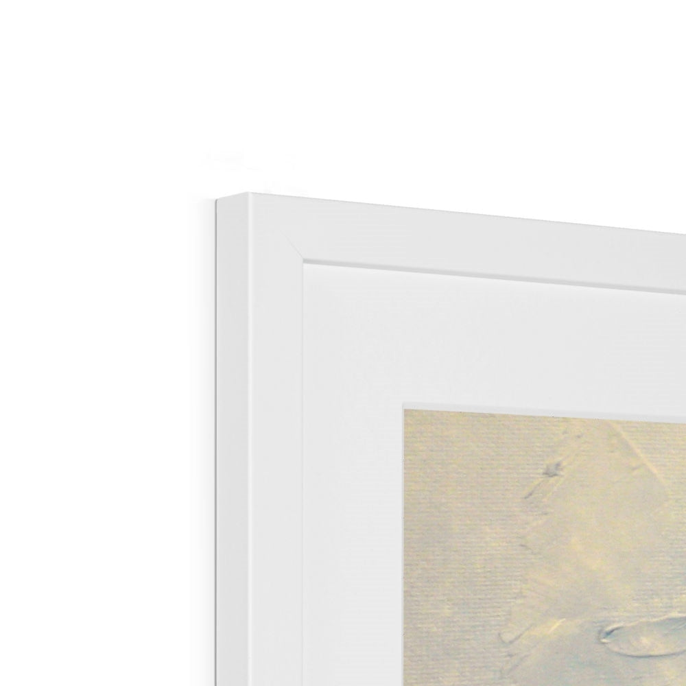 White minimalist frame for Hidden Valley Snow Art Prints