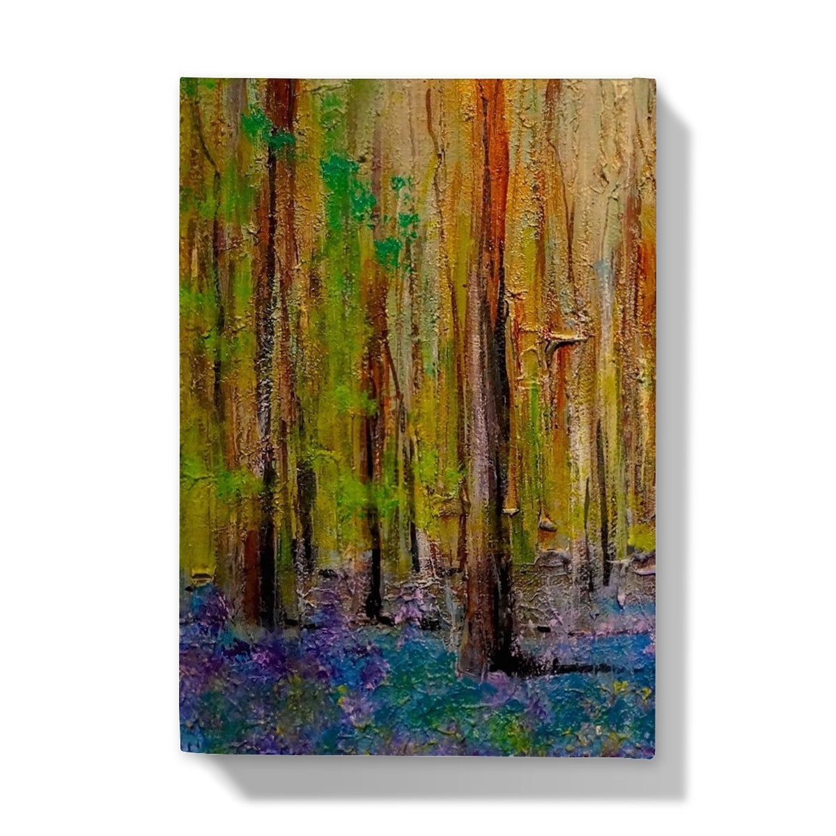 Canvas print of vibrant bluebell forest in Highland Bluebells journal