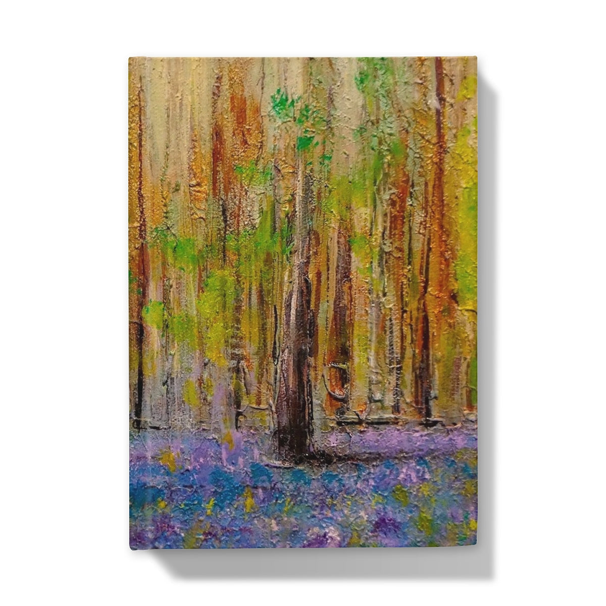 Highland Bluebells journal with forest canvas print