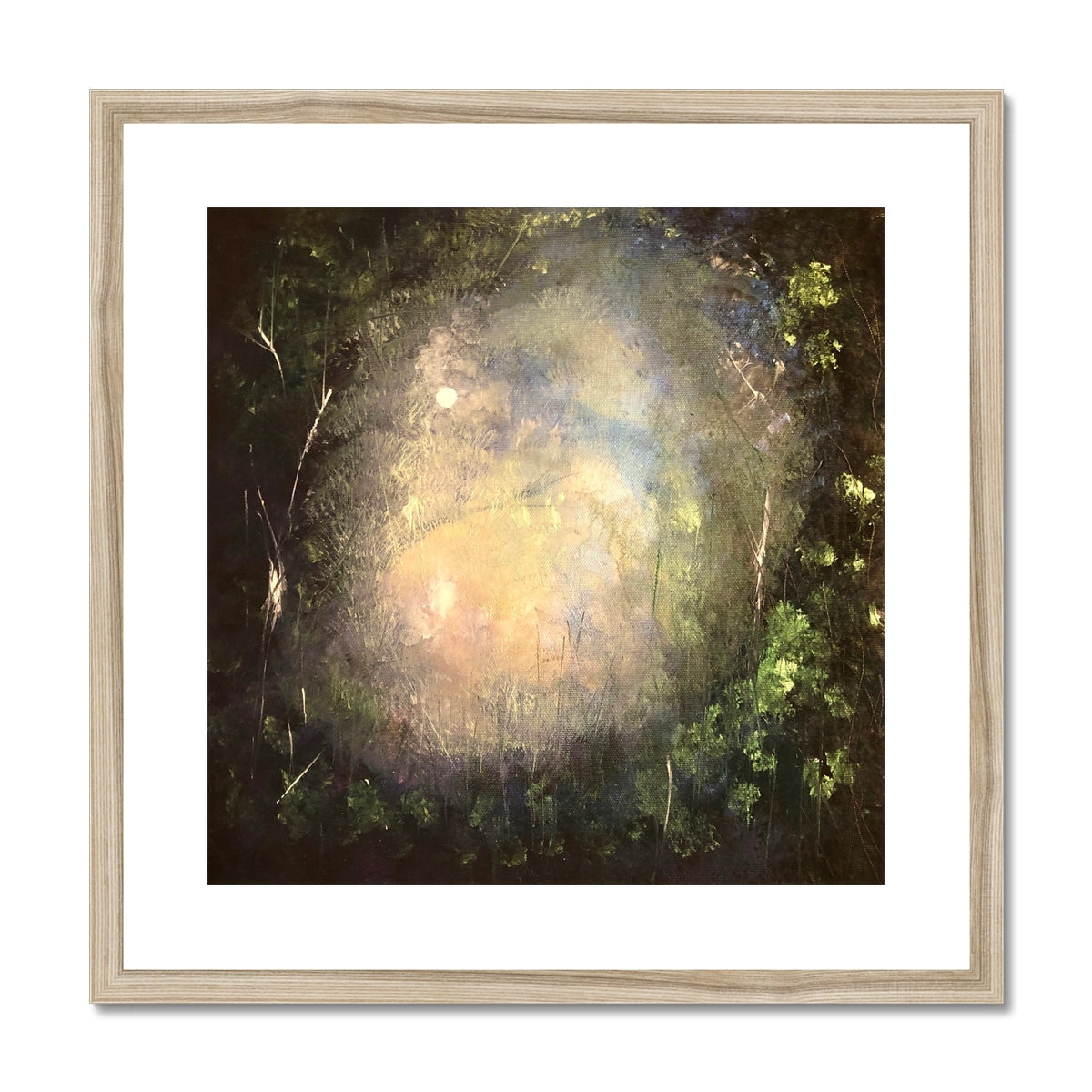 A Highland Moonlit Wood ii Art Prints - Highlands & Lowlands Gallery Scotland - Free Shipping Worldwide