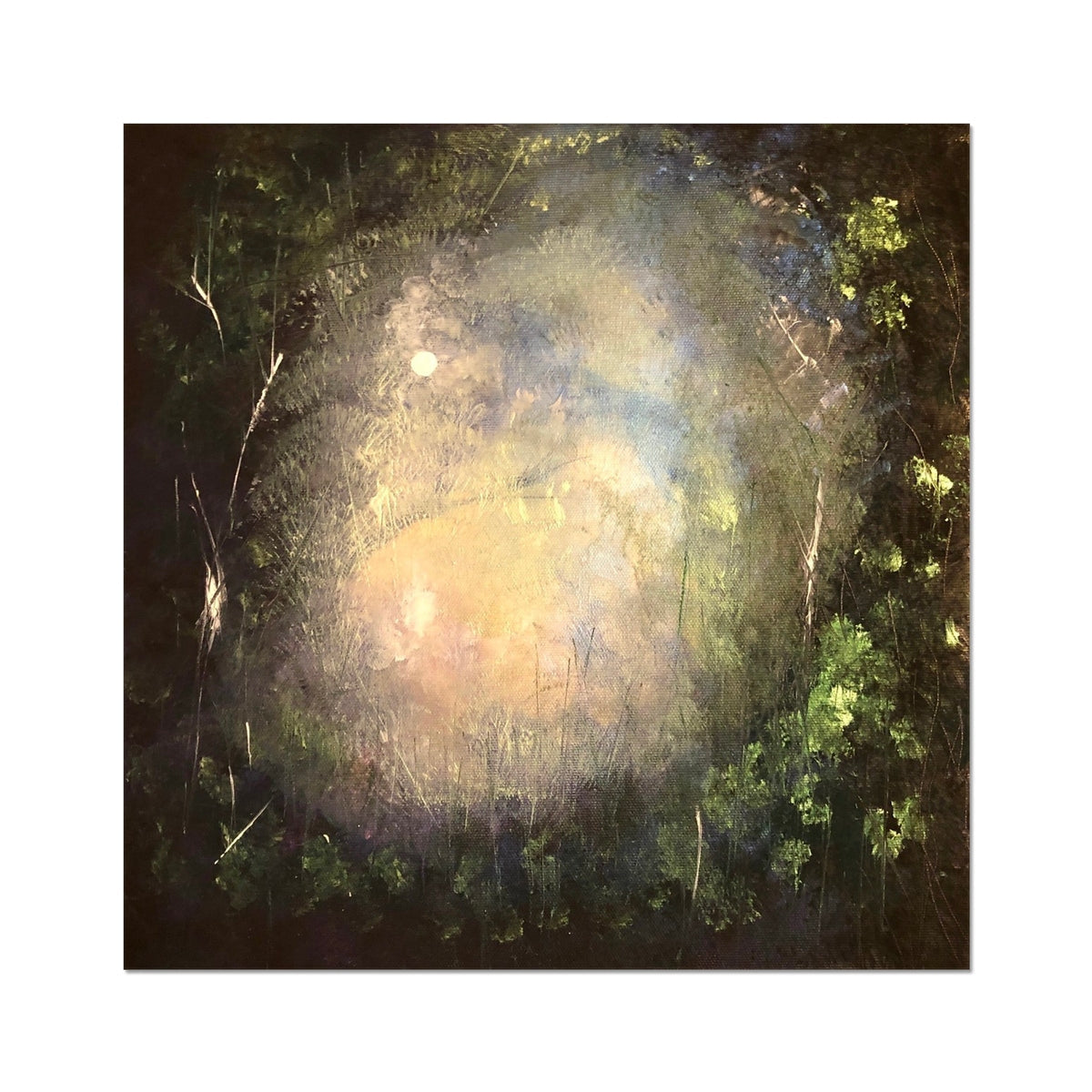 A Highland Moonlit Wood ii Artist Proof Collector Print - Highlands & Lowlands Art Gallery Scotland - Free Shipping Worldwide
