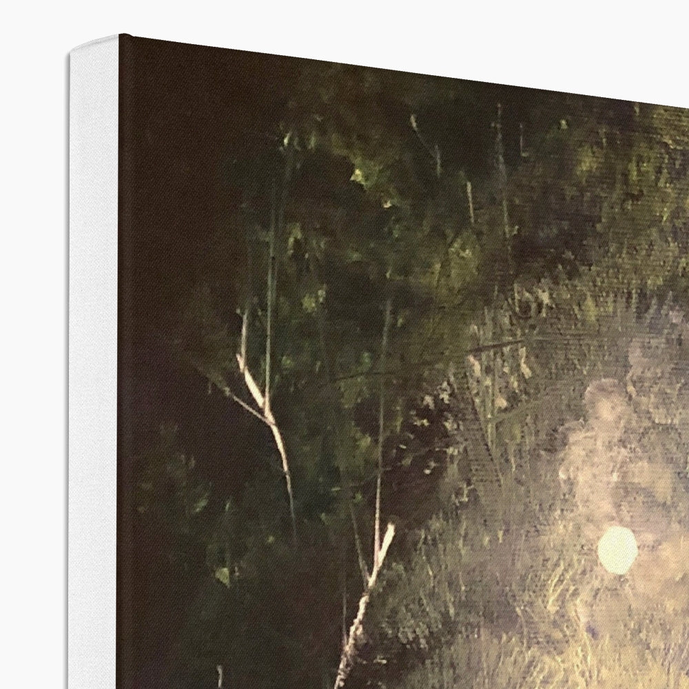 A Highland Moonlit Wood ii Canvas Prints - Highlands & Lowlands Art Gallery Scotland - Free Shipping Worldwide
