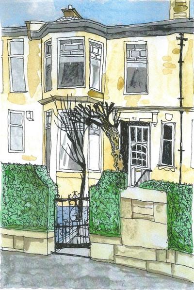 House Portraits by Damian Henry - Framed | Damian Henry Artist Printmaker