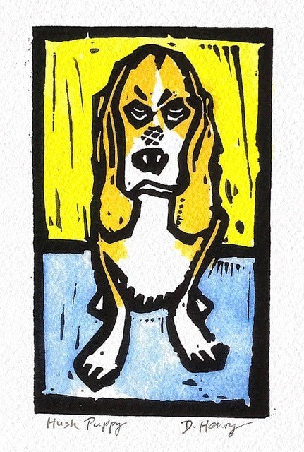 Hush Puppy Print | Damian Henry Artist Printmaker