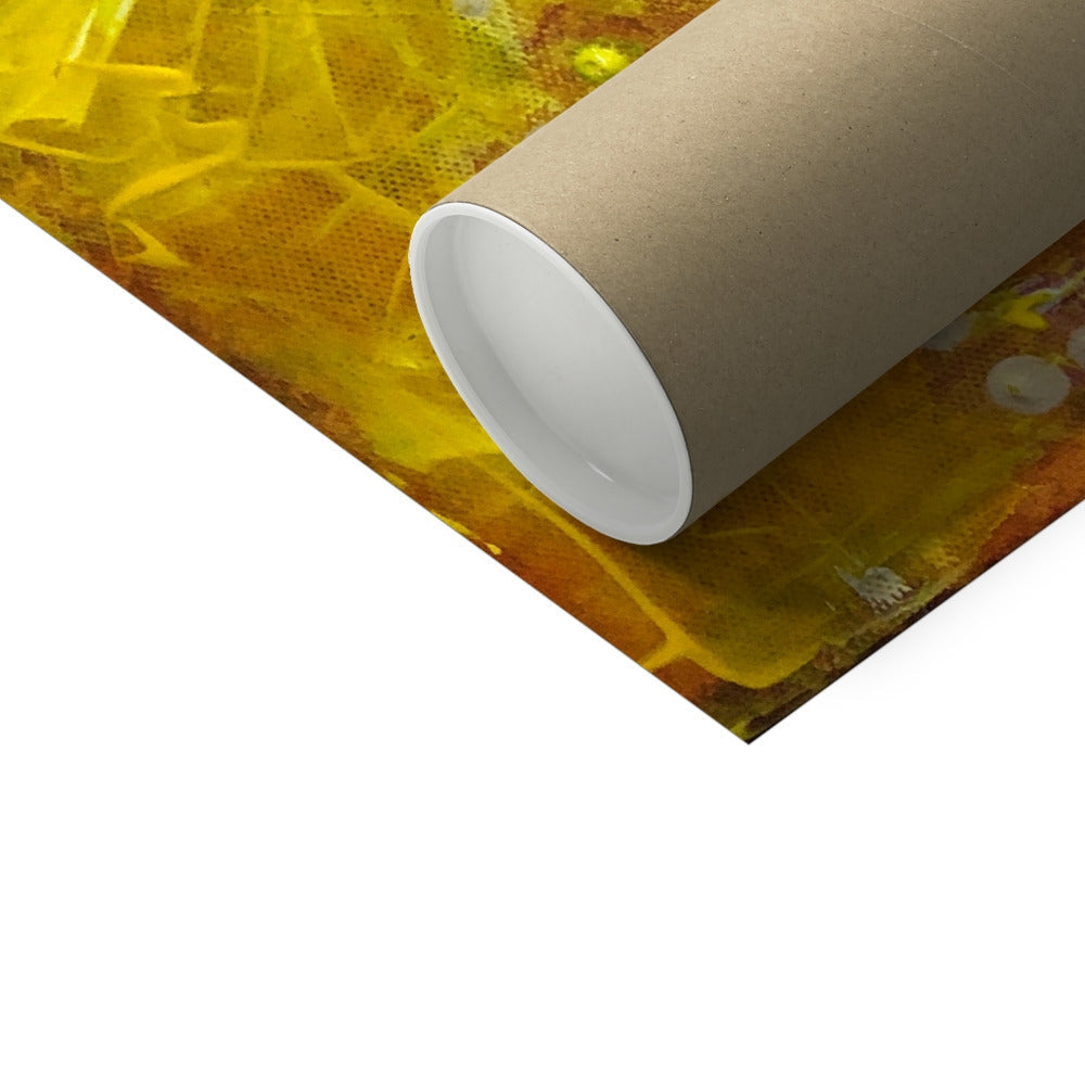 Gold foil geometric wrapping paper with metallic sheen