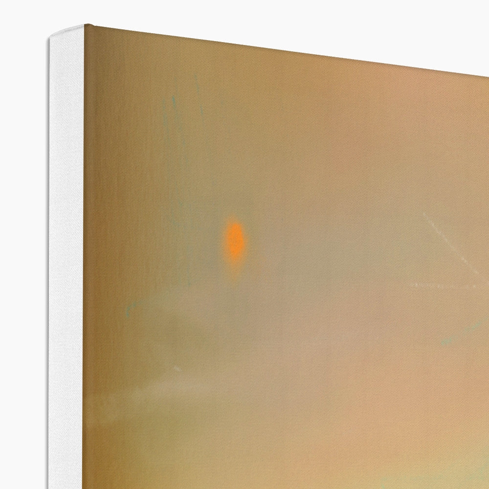 Orange circle canvas art print in Inveraray Dusk collection