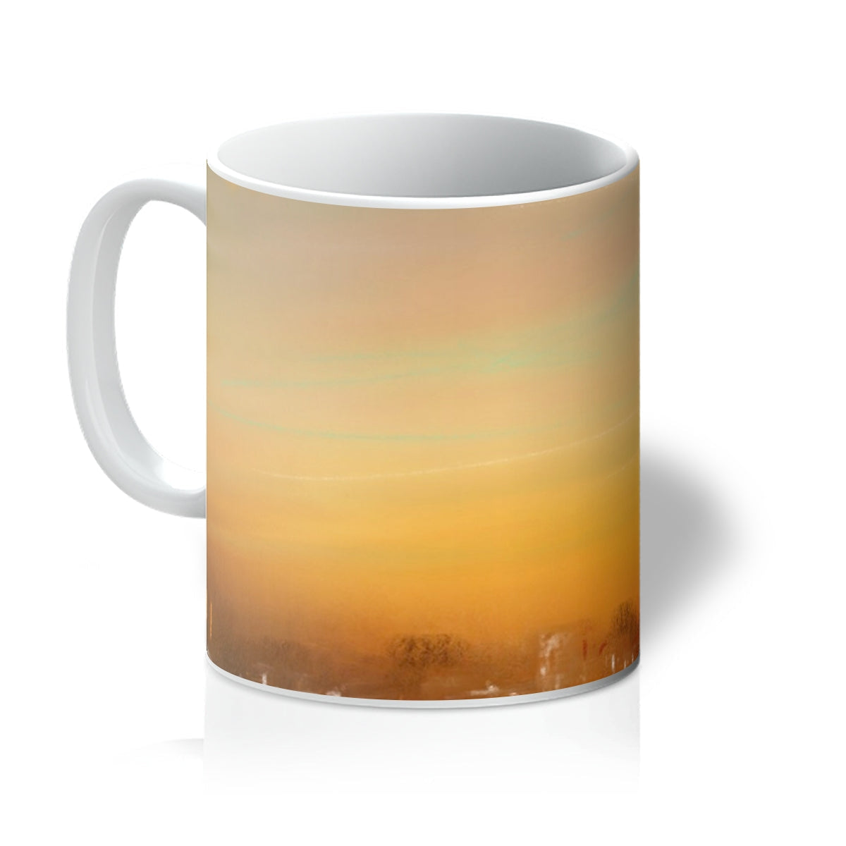 Inveraray Dusk Mug: Ceramic with Orange-Yellow Gradient