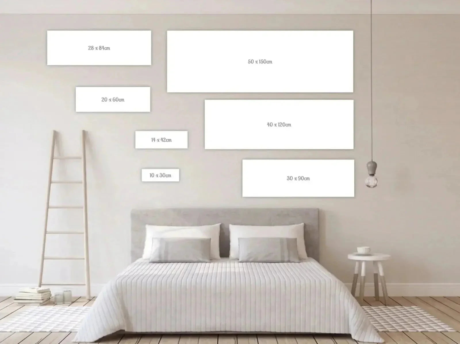 Blank rectangular canvases of various sizes for Inverkip Marina Panoramic Prints