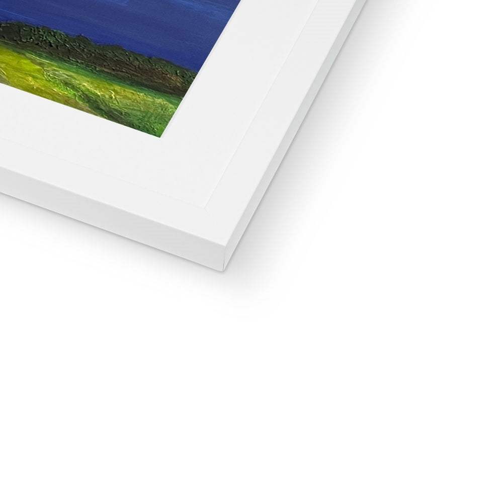 White matte frame with Irish-Scottish landscape art print