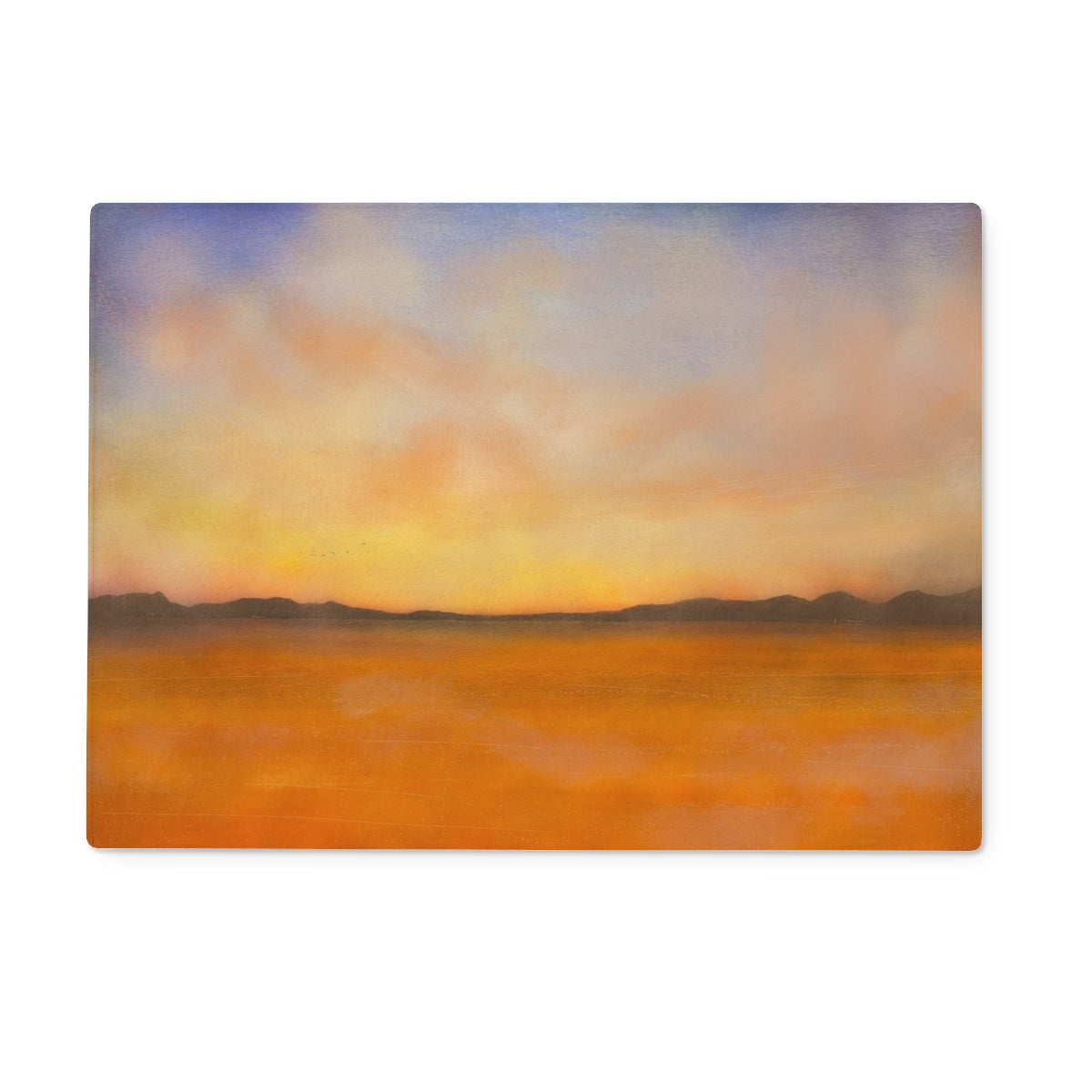 Islay Dawn Glass Chopping Board - Hebridean Islands Art Gallery Scotland - Free Shipping Worldwide