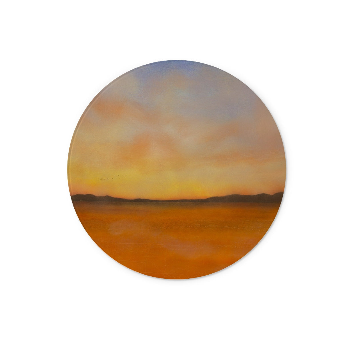 Islay Dawn Glass Chopping Board - Hebridean Islands Art Gallery Scotland - Free Shipping Worldwide