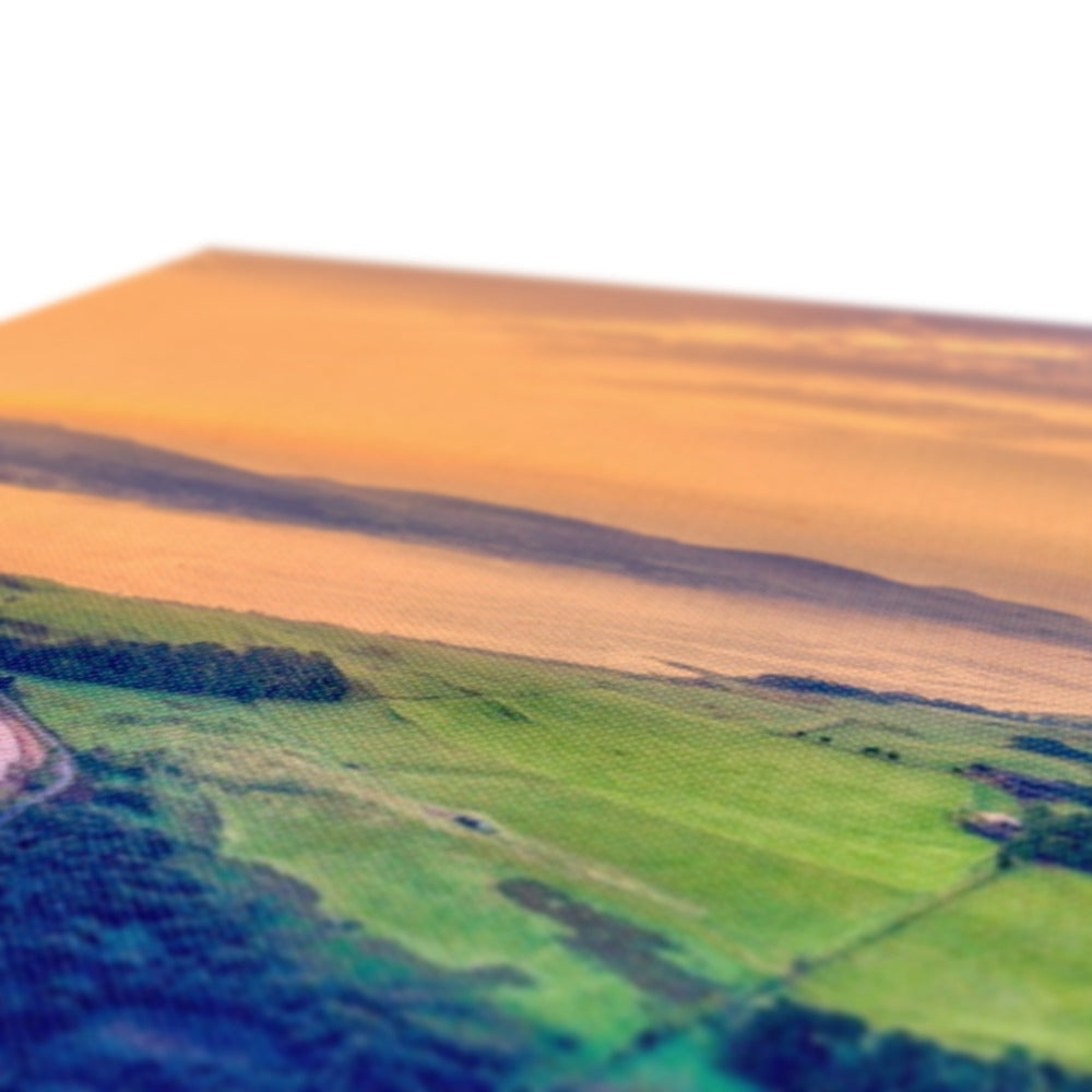 Orange sand dune desert landscape on Isle of Cumbrae canvas print