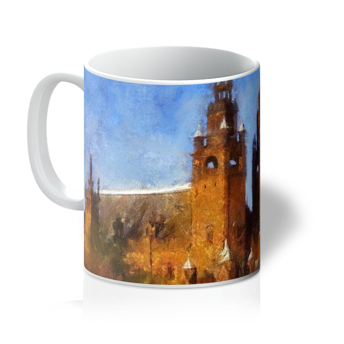 Kelvingrove Art Gallery mug with painted Girald tower, Seville, Spain