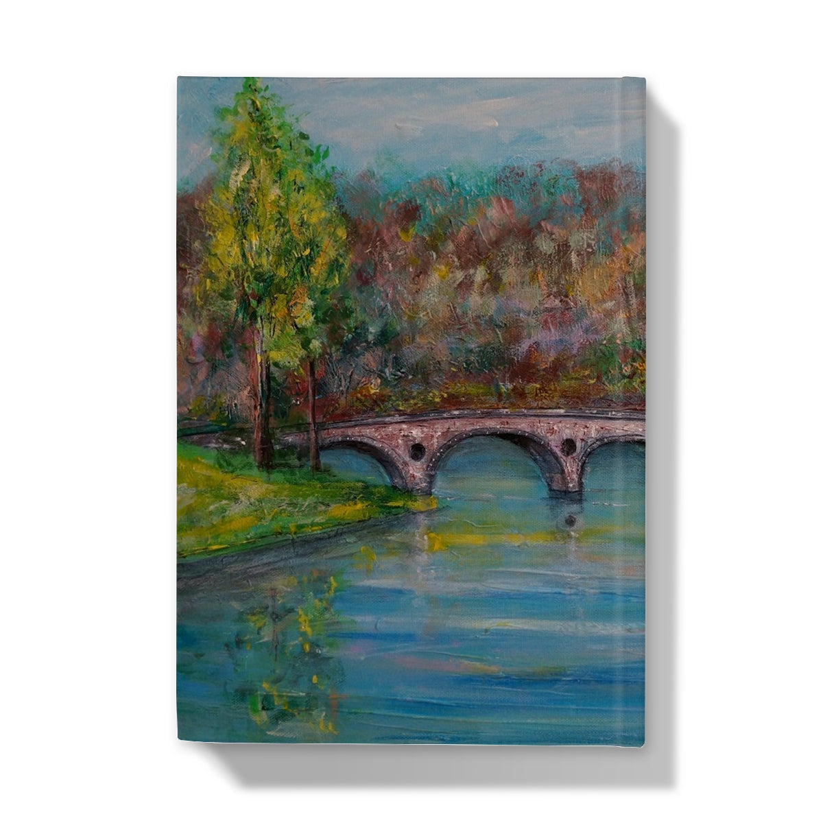 Red brick Kenmore Bridge on canvas print in hardback journal