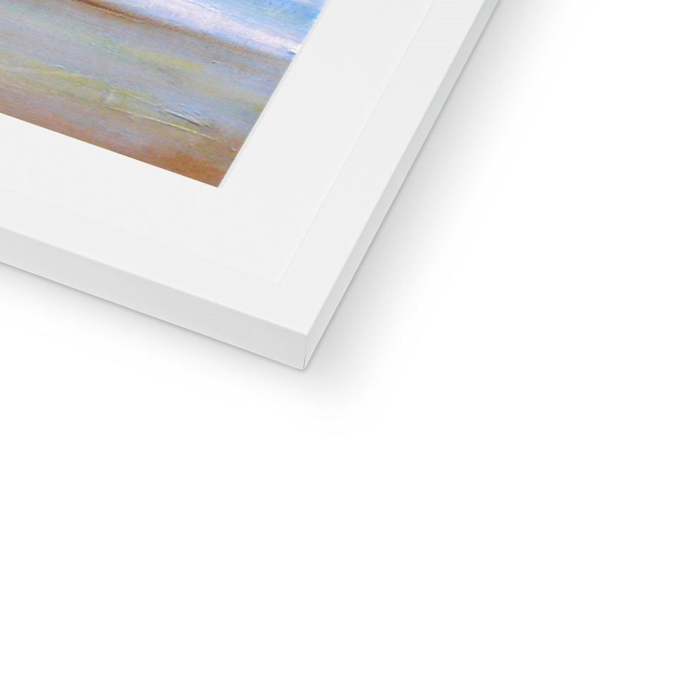 White matted minimalist canvas print of The Last Ferry To Dunoon