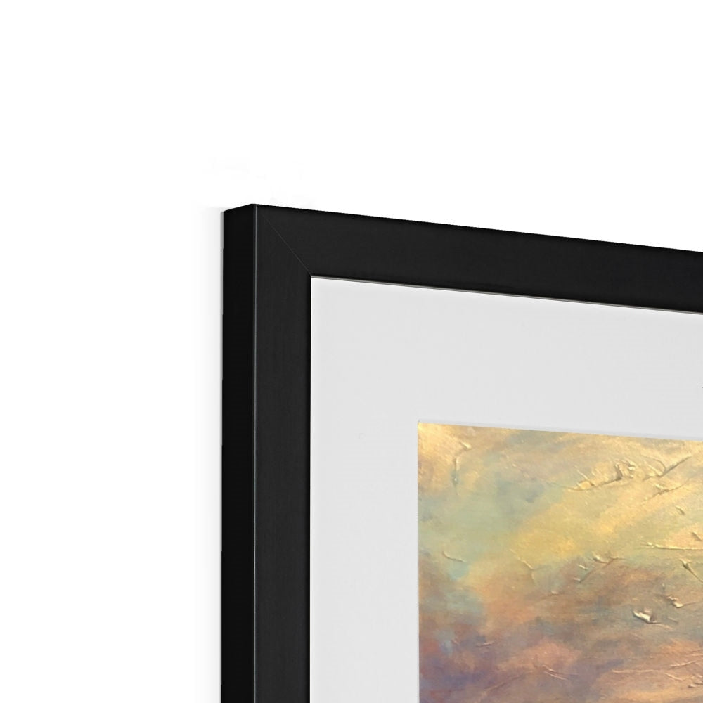 Black matte frame with Liathach Glen Torridon abstract art print