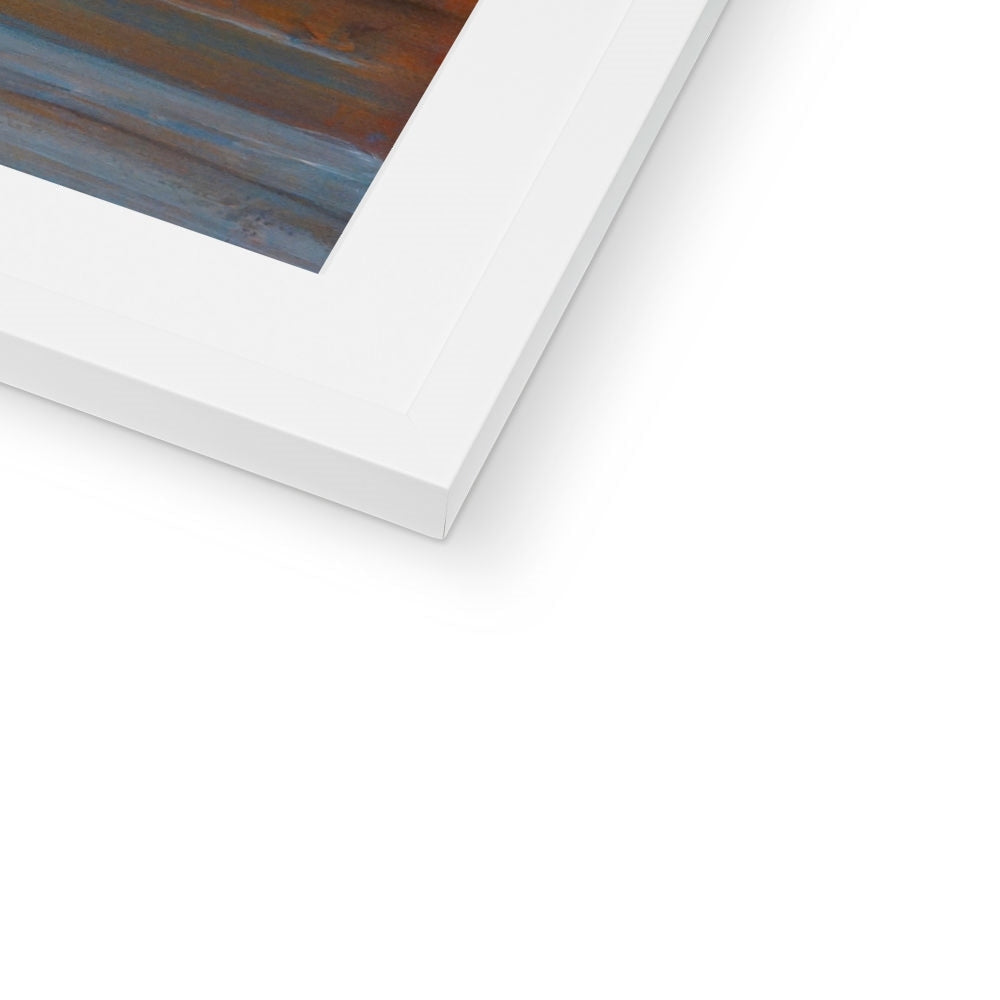 White matte Loch Awe Art Prints frame with thin profile