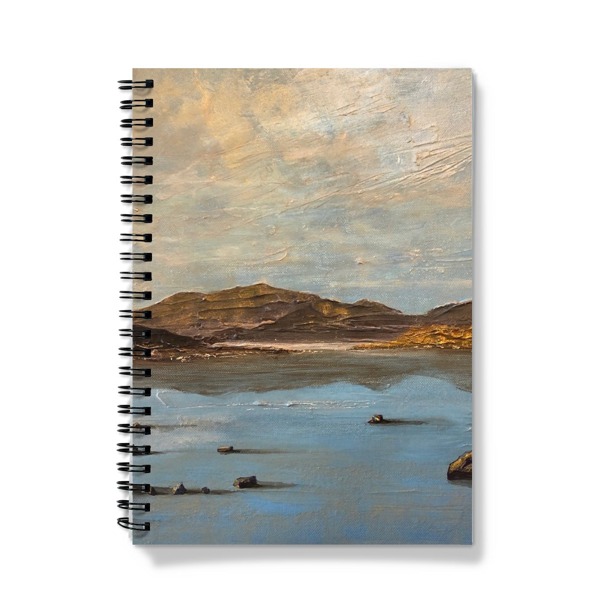 Loch Druidibeg notebook with muted desert landscape cover