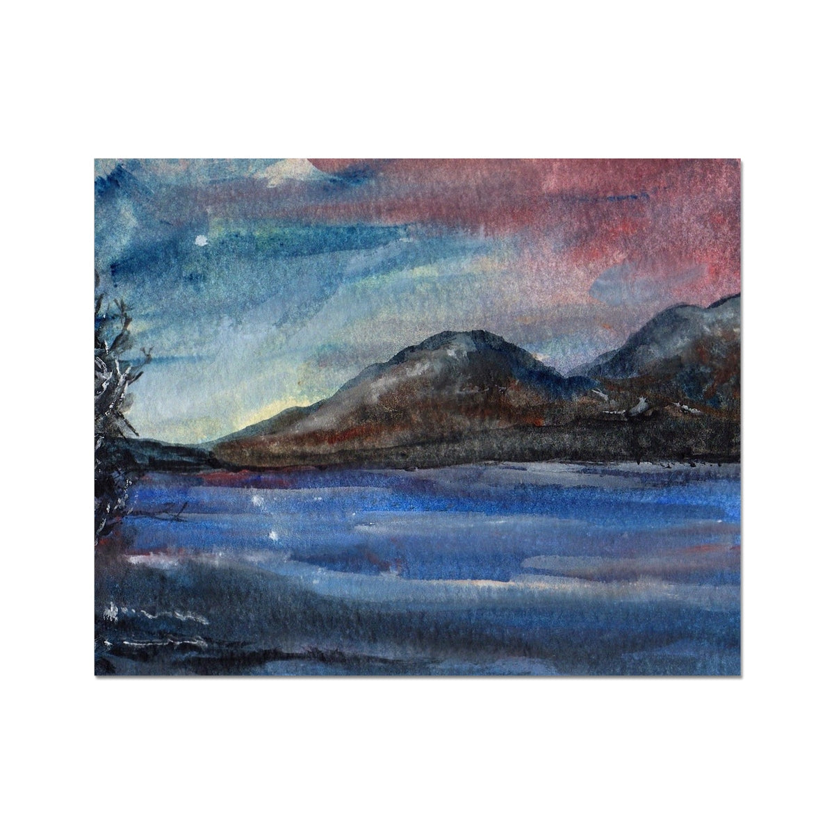 Loch Eck Moonlight Artist Proof Collector Print - Lochs & Mountains Art Gallery Scotland - Free Shipping Worldwide