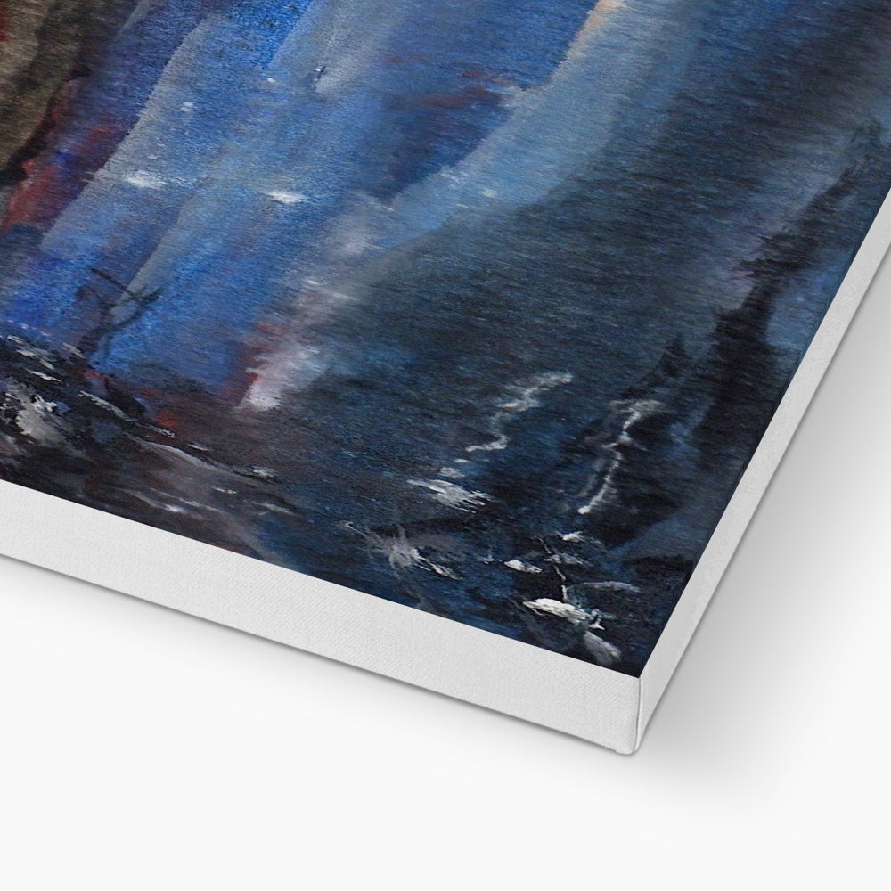 Loch Eck Moonlight Canvas Prints - Lochs & Mountains Art Gallery Scotland - Free Shipping Worldwide